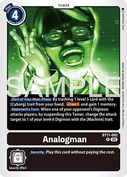 Image for Analogman (Reprint) (BT11-092 R) (Advanced Booster Digimon Generation) - Digimon Card Game