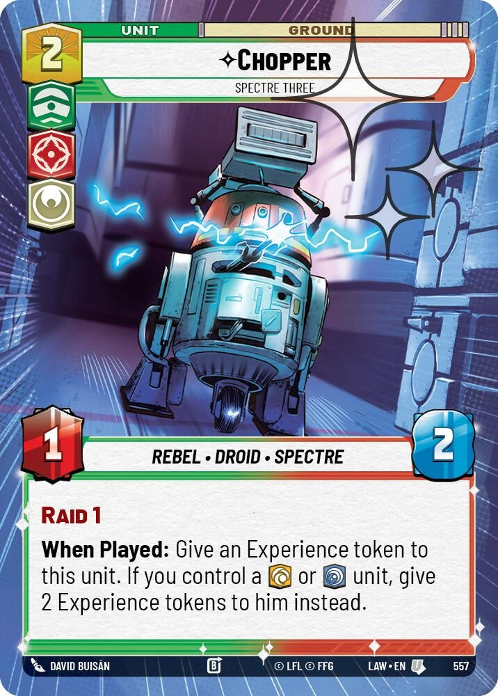 Image for Chopper - Spectre Three (Hyperspace Foil) (557) (A Lawless Time) - Star Wars: Unlimited