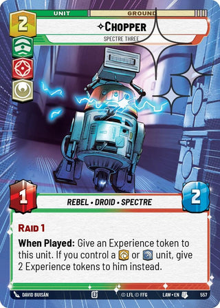 Image for Chopper - Spectre Three (Hyperspace Foil) (557) (A Lawless Time) - Star Wars: Unlimited
