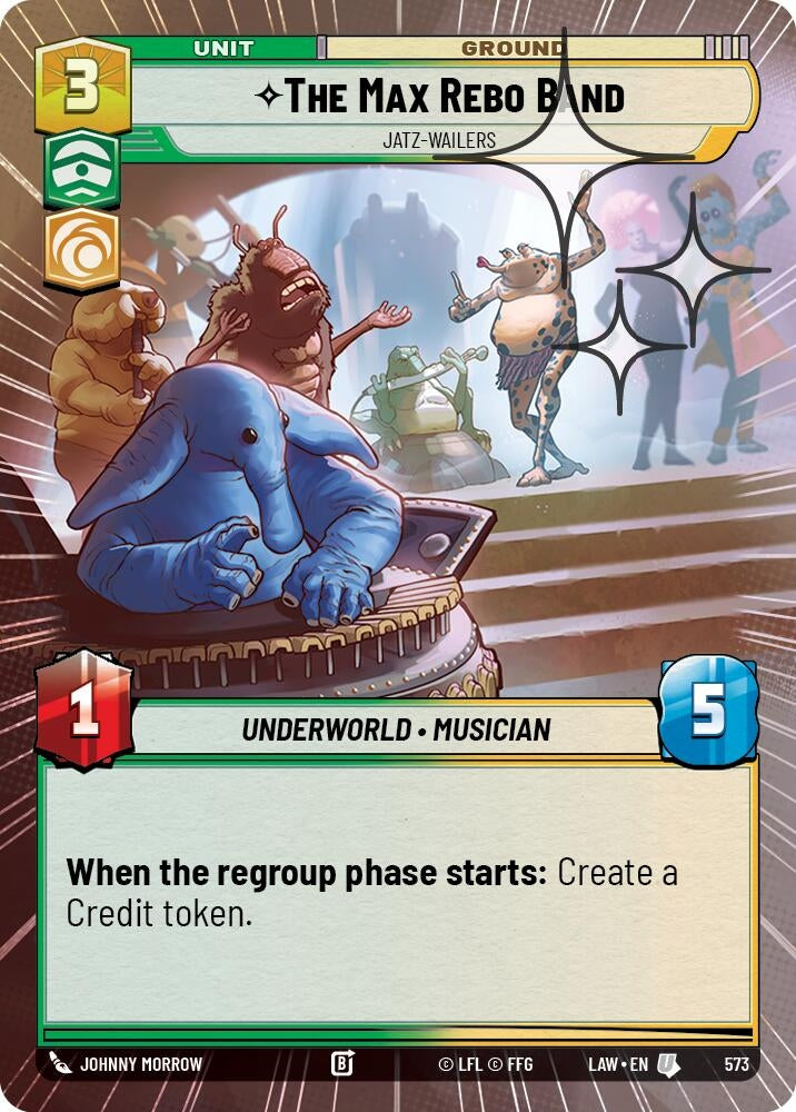 Image for The Max Rebo Band - Jatz-Wailers (Hyperspace Foil) (573) (A Lawless Time) - Star Wars: Unlimited