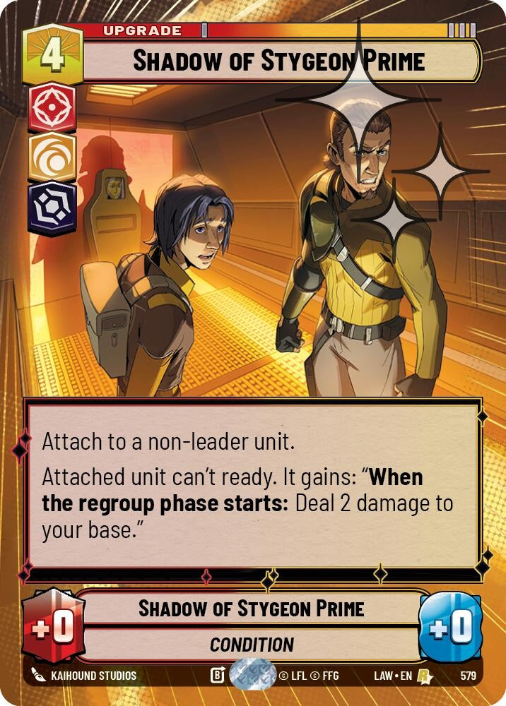 Image for Shadow of Stygeon Prime (Hyperspace Foil) (579) (A Lawless Time) - Star Wars: Unlimited