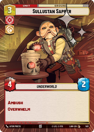 Image for Sullustan Sapper (Hyperspace Foil) (583) (A Lawless Time) - Star Wars: Unlimited