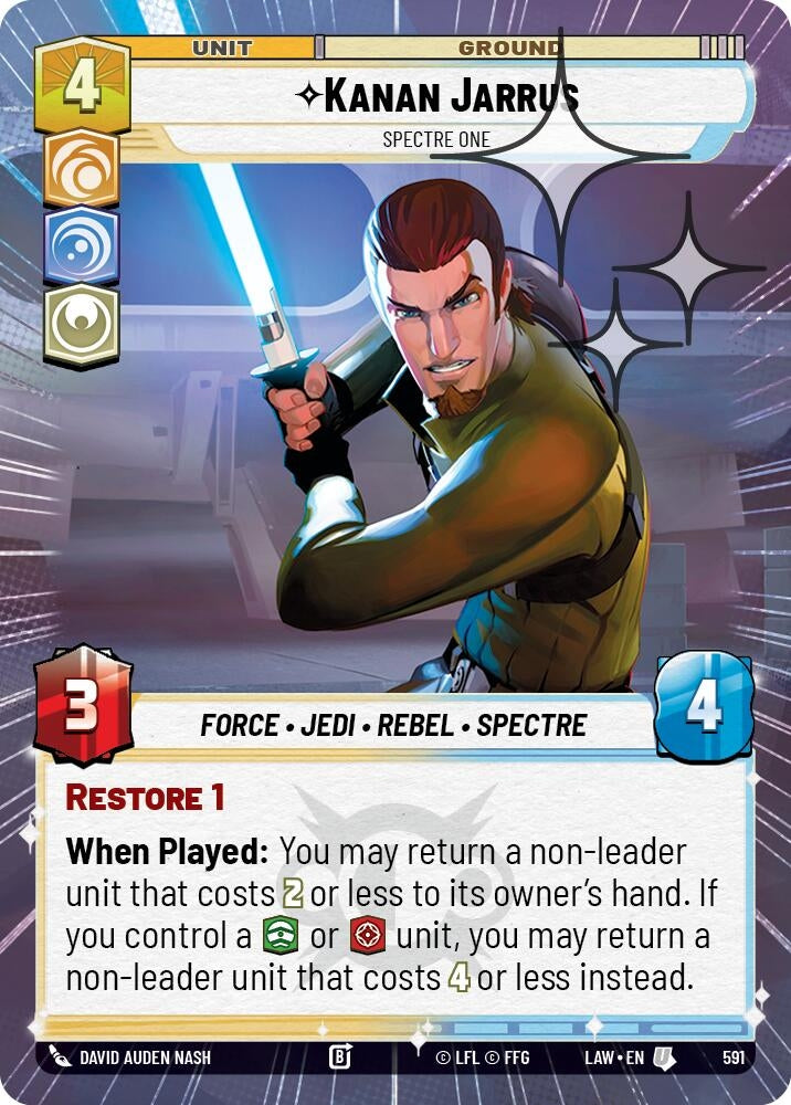 Image for Kanan Jarrus - Spectre One (Hyperspace Foil) (591) (A Lawless Time) - Star Wars: Unlimited