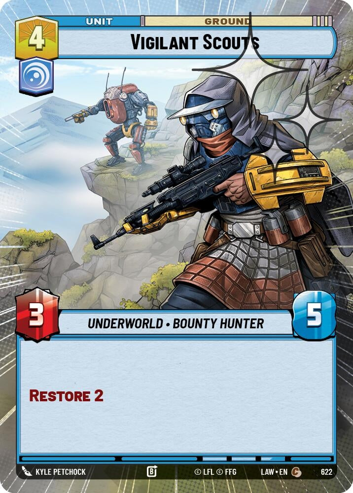 Image for Vigilant Scouts (Hyperspace Foil) (622) (A Lawless Time) - Star Wars: Unlimited
