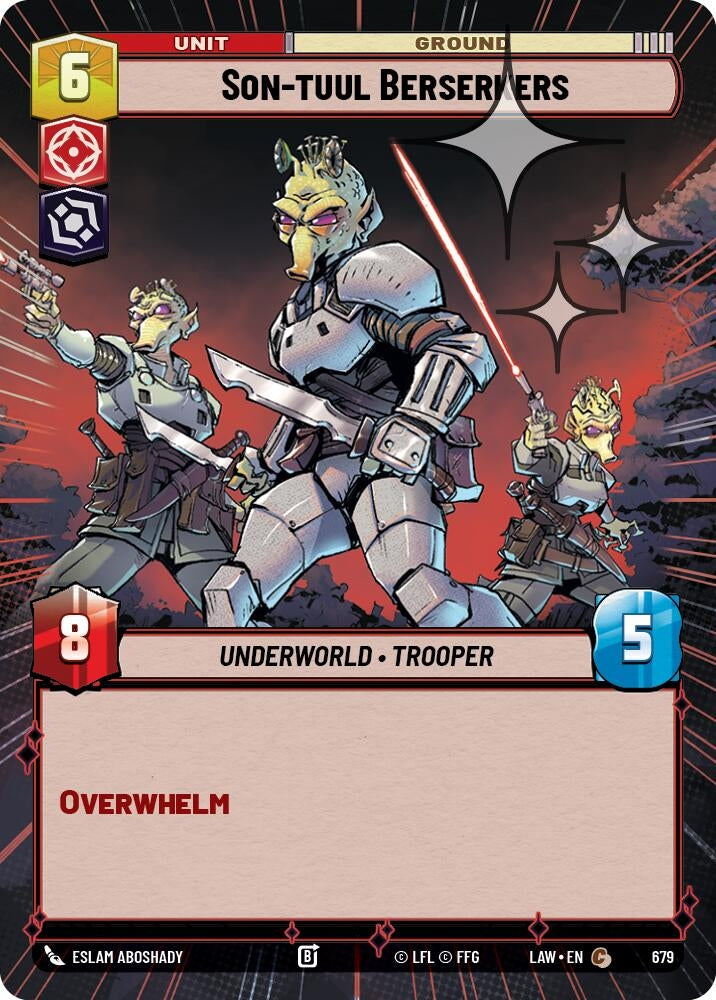 Image for Son-tuul Berserkers (Hyperspace Foil) (679) (A Lawless Time) - Star Wars: Unlimited