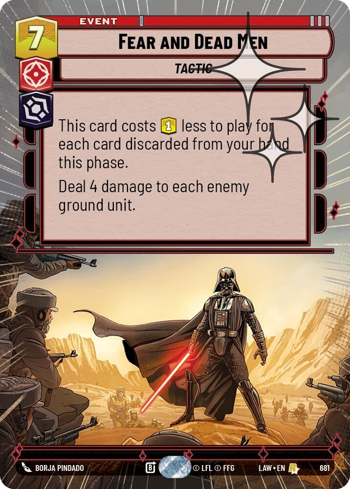 Image for Fear and Dead Men (Hyperspace Foil) (681) (A Lawless Time) - Star Wars: Unlimited