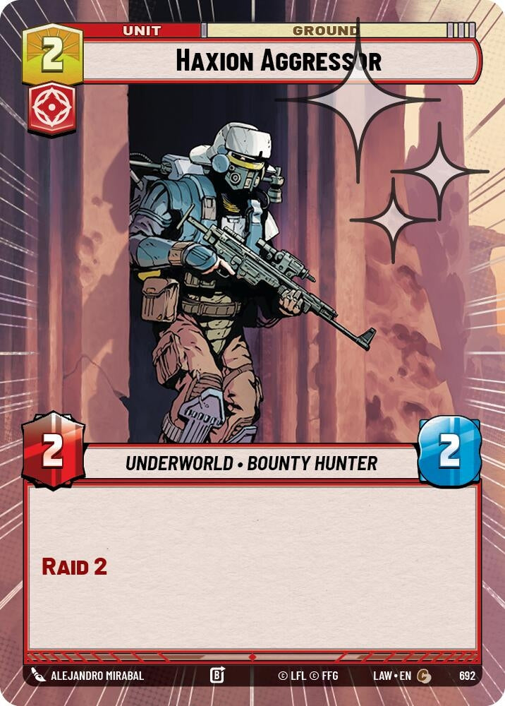 Image for Haxion Aggressor (Hyperspace Foil) (692) (A Lawless Time) - Star Wars: Unlimited