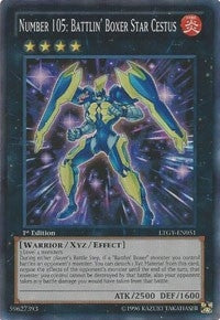 Number 105: Battlin’ Boxer Star Cestus (51) (LTGY) - YuGiOh Single