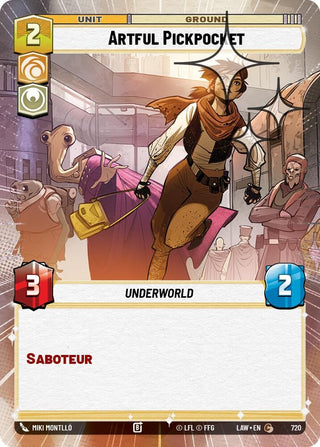 Image for Artful Pickpocket (Hyperspace Foil) (720) (A Lawless Time) - Star Wars: Unlimited