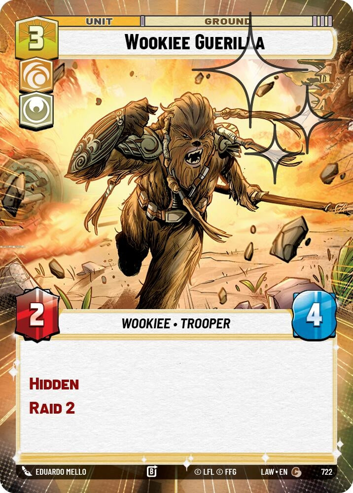 Image for Wookiee Guerilla (Hyperspace Foil) (722) (A Lawless Time) - Star Wars: Unlimited