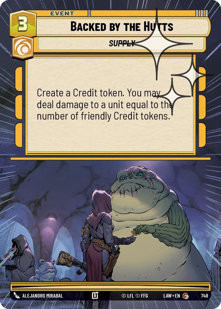 Image for Backed by the Hutts (Hyperspace Foil) (749) (A Lawless Time) - Star Wars: Unlimited