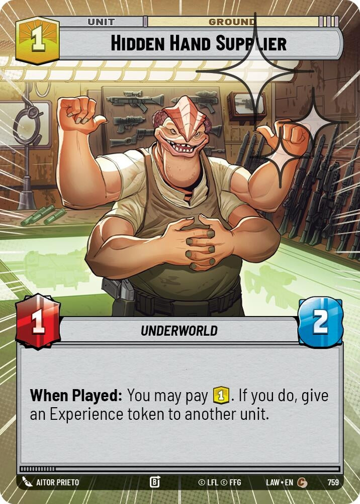 Image for Hidden Hand Supplier (Hyperspace Foil) (759) (A Lawless Time) - Star Wars: Unlimited