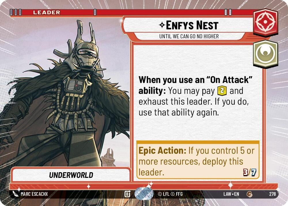 Image for Enfys Nest - Until We Can Go No Higher (Hyperspace) (278) (A Lawless Time) - Star Wars: Unlimited