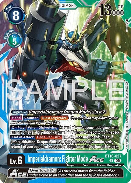Image for Imperialdramon: Fighter Mode ACE - BT16-027 (Reprint) (BT16-027 R) (Advanced Booster Digimon Generation) - Digimon Card Game