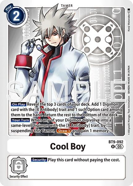Image for Cool Boy - BT9-092 (Reprint) (BT9-092 R) (Advanced Booster Digimon Generation) - Digimon Card Game