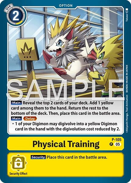 Image for Physical Training (Reprint) (P-105 P) (Advanced Booster Digimon Generation) - Digimon Card Game