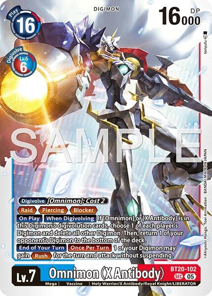Image for Omnimon (X Antibody) (Reprint) (BT20-102 SEC) (Advanced Booster Digimon Generation) - Digimon Card Game
