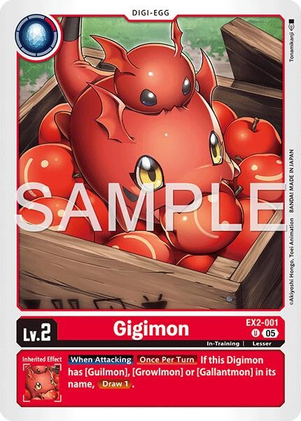 Image for Gigimon (Reprint) (EX2-001 U) (Advanced Booster Digimon Generation) - Digimon Card Game
