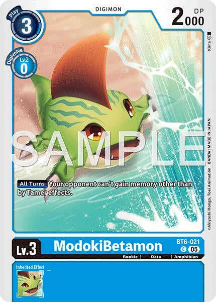 Image for ModokiBetamon (Reprint) (BT6-021 C) (Advanced Booster Digimon Generation) - Digimon Card Game