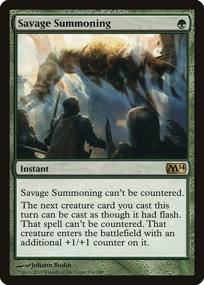 Savage Summoning (194) [M14] - MTG Single