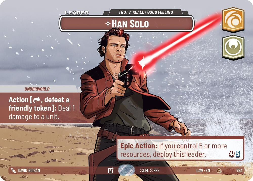 Image for Han Solo - I Got a Really Good Feeling (Showcase) (783) (A Lawless Time) - Star Wars: Unlimited