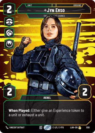 Image for Jyn Erso - Take the Next Chance (Prestige) (800) (A Lawless Time) - Star Wars: Unlimited