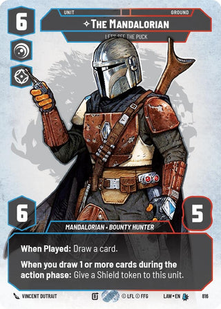Image for The Mandalorian - Let's See The Puck (Prestige) (816) (A Lawless Time) - Star Wars: Unlimited
