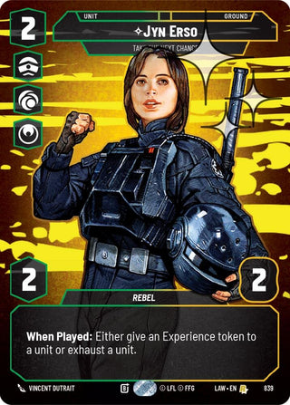Image for Jyn Erso - Take the Next Chance (Prestige Foil) (839) (A Lawless Time) - Star Wars: Unlimited