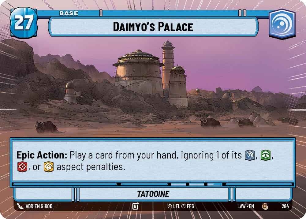 Image for Daimyo's Palace // Shield (Hyperspace) (284 // T06) (A Lawless Time) - Star Wars: Unlimited