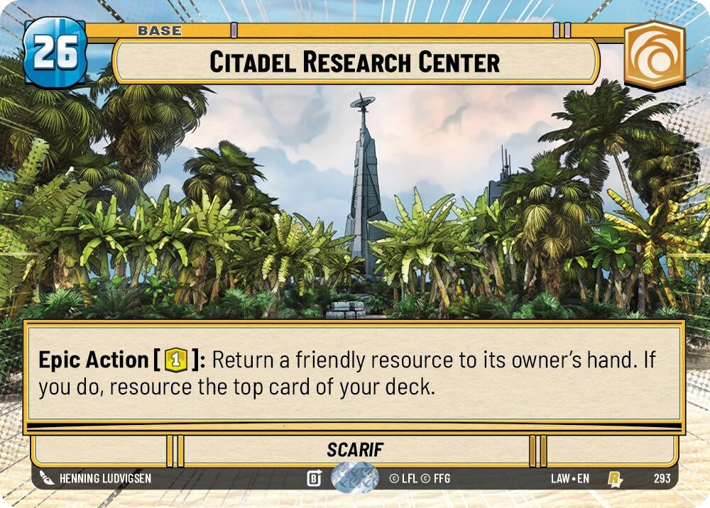 Image for Citadel Research Center (Hyperspace) (293) (A Lawless Time) - Star Wars: Unlimited