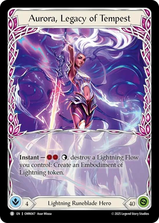 Image for Aurora, Legacy of Tempest (OMN047) (Omens of the Third Age) - Flesh and Blood TCG