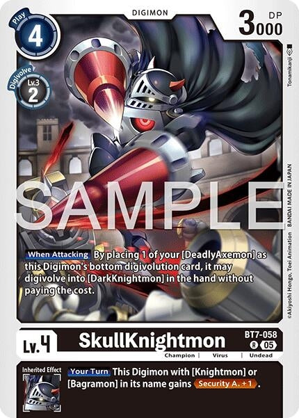 Image for SkullKnightmon (Reprint) (BT7-058 R) (Advanced Booster Digimon Generation) - Digimon Card Game