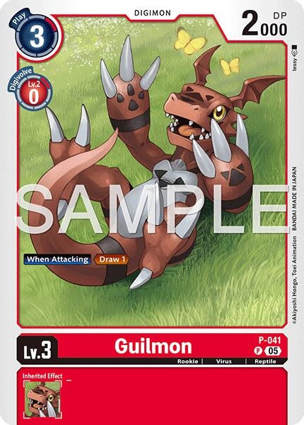 Image for Guilmon - P-041 (Reprint) (P-041 P) (Advanced Booster Digimon Generation) - Digimon Card Game