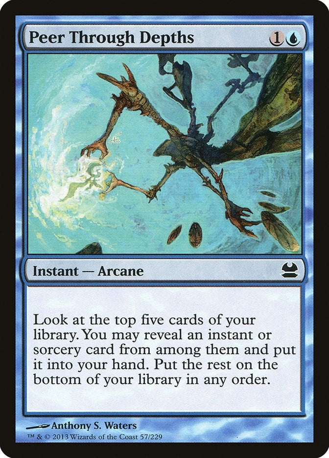 Peer Through Depths (57) [MMA] - MTG Single