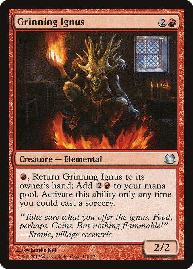Grinning Ignus (118) [MMA] - MTG Single
