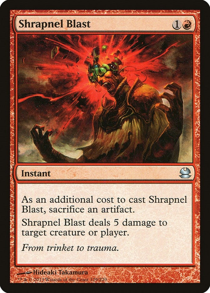 Shrapnel Blast (129) [MMA] - MTG Single