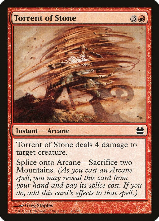 Torrent of Stone (137) [MMA] - MTG Single