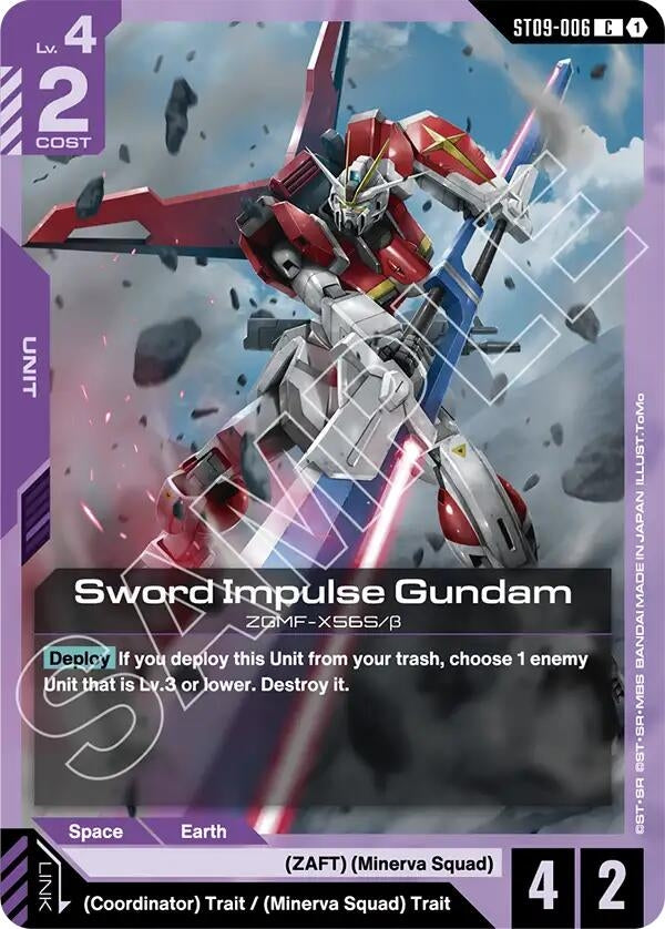 Image for Sword Impulse Gundam (ST09-006) (Starter Deck 09: Destiny Ignition) - Gundam Card Game