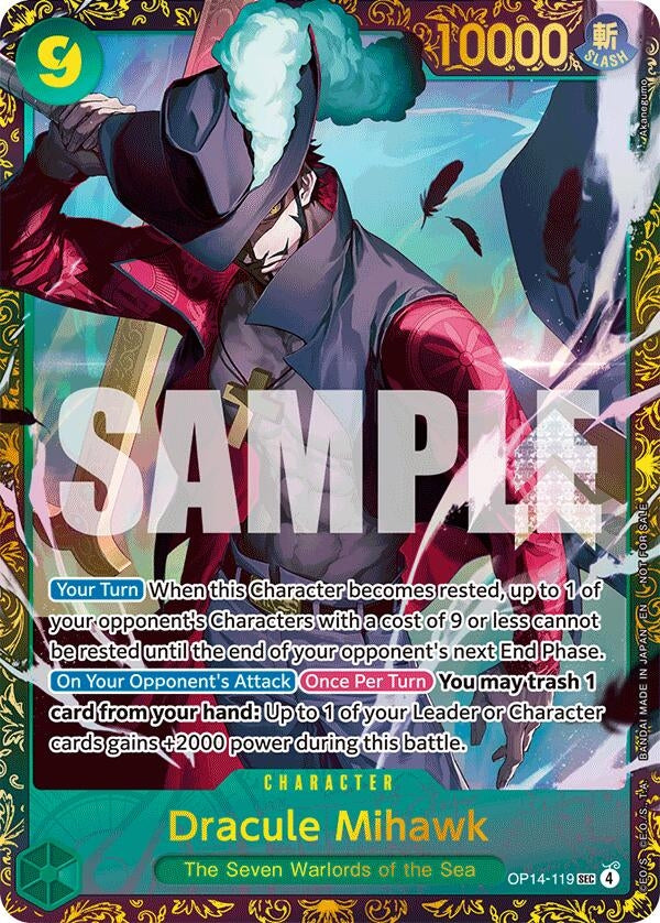 Image for Dracule Mihawk - (CS 26-27 Regionals Season 1) (OP14-119) (One Piece Promotion Cards) - One Piece Card Game