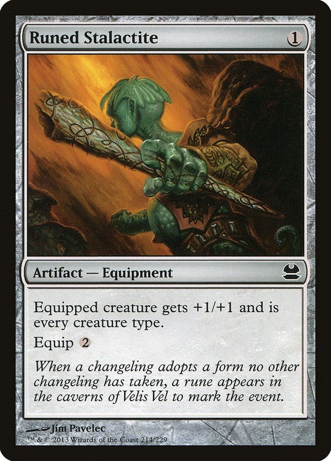 Runed Stalactite (214) [MMA] - MTG Single