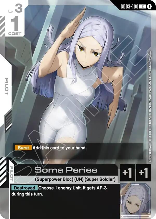Image for Soma Peries (WCS26-27 Participation Pack Vol.1) (GD03-100) (Gundam Promotional Cards) - Gundam Card Game