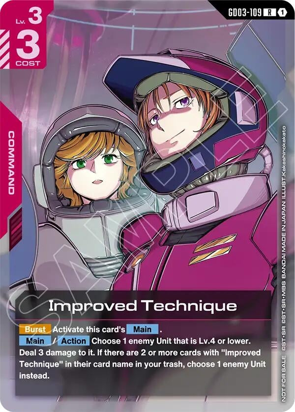 Image for Improved Technique (WCS26-27 Participation Pack Vol.1) (GD03-109) (Gundam Promotional Cards) - Gundam Card Game