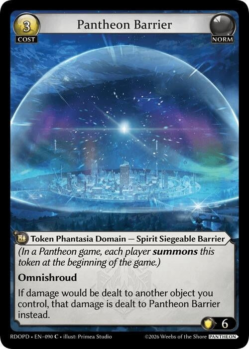 Image for Pantheon Barrier (090) (Radiant Origins: Pantheon) - Grand Archive TCG