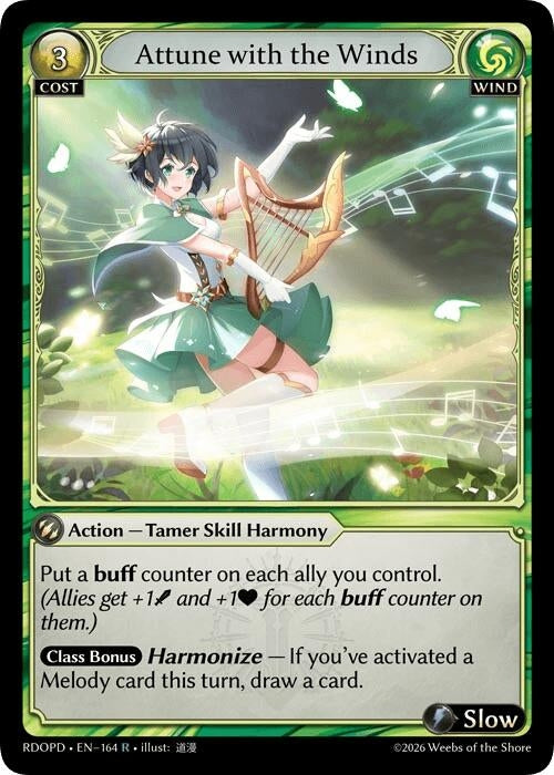 Image for Attune with the Winds (164) (Radiant Origins: Pantheon) - Grand Archive TCG