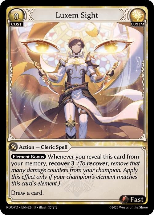 Image for Luxem Sight (224) (Radiant Origins: Pantheon) - Grand Archive TCG