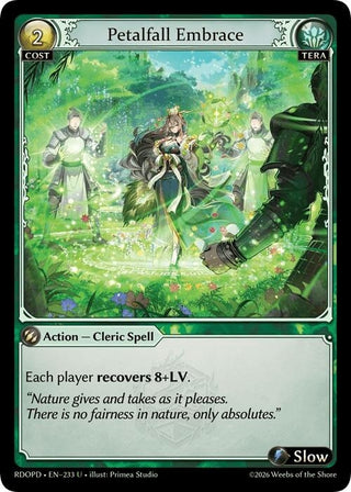 Image for Petalfall Embrace (233) (Radiant Origins: Pantheon) - Grand Archive TCG