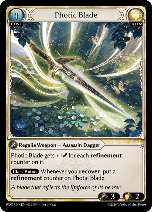 Image for Photic Blade (036) (Radiant Origins: Pantheon) - Grand Archive TCG