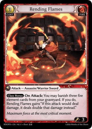 Image for Rending Flames (142) (Radiant Origins: Pantheon) - Grand Archive TCG