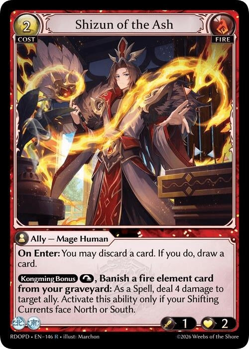 Image for Shizun of the Ash (146) (Radiant Origins: Pantheon) - Grand Archive TCG