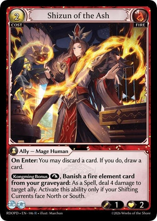Image for Shizun of the Ash (146) (Radiant Origins: Pantheon) - Grand Archive TCG
